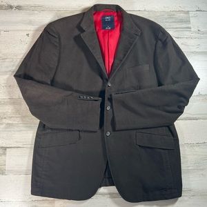 LINCS David Chu Men’s Blazer Sport Coat Brown 3-Button Size XL